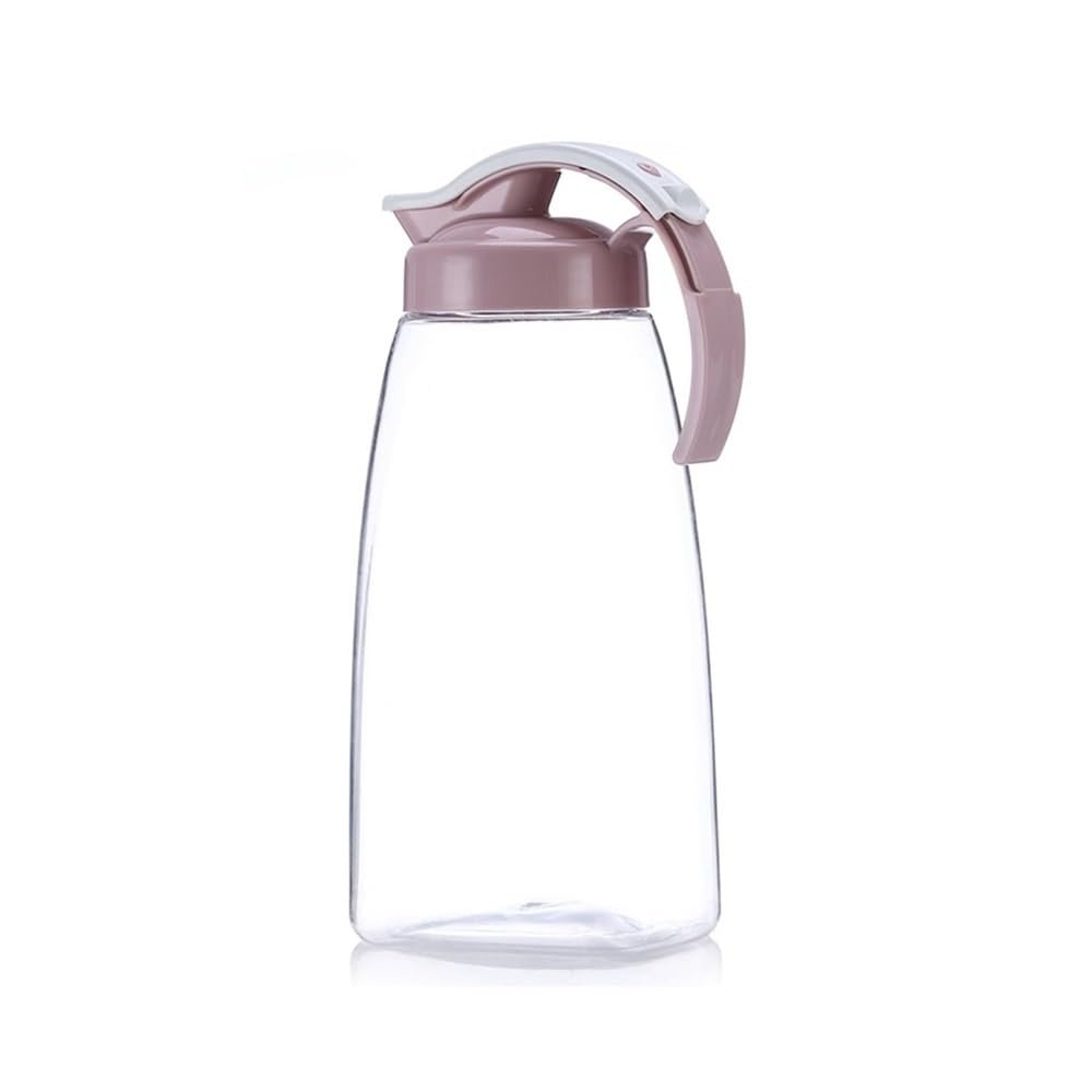 GLigeT Iced Tea Pitcher 2.15L Water Pitcher Plastic Cold and High Temperature Resistant Large-Capacity Fruit Juice Jug Household Cooler Teapot Bottle Drinkware Water Jug(Pink)