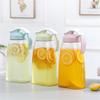 GLigeT Iced Tea Pitcher 2.15L Water Pitcher Plastic Cold and High Temperature Resistant Large-Capacity Fruit Juice Jug Household Cooler Teapot Bottle Drinkware Water Jug(Pink) view 4
