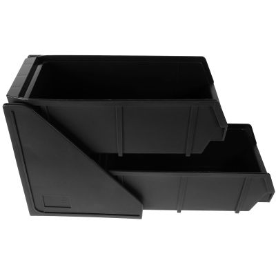 Black Plastic Straw Storage Rack for Cafe and Restaurant Counter Use