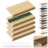 5 Pack Wire Shelf Covers,41x9x3in Wire Rack Covers for Pantry Durable PVC Shelf Liners-0.31 inch Thick, Moisture-Resistant Shelves Cover for Store Pantry Kitchen Removable Closet,#02 Wood Color view 1