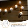 DIYEAH 50pcs Adaptable Outdoor Light Hooks Metal Clips for Christmas Lights Gutter Guards Patio Garden Terrace Deck Decor view 3