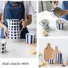 GLigeT Iced Tea Pitcher 1.5L Blue Ceramic Water Kettle with Handle Milk Tea Juice Pitcher Kitchen Water Pot Water Jug view 4