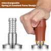 51 / 54mm Coffee Tamper, Dual Spring Consistent Pressure Tamper with 3 Threaded Bases and 3 Spring, 304 Stainless Steel Barista Kit for Espresso Machine (54 mm) view 3