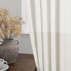Cream Linen Kitchen Curtains 30 Inches Long 2 Panels Back Tab Rod Pocket Farmhouse Light Filtering Semi Sheer Short Curtains Solid Privacy Cafe Tier Curtain for Bathroom Basement Camper 30x30 view 2