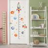 Fufuquare Cartoon Rocket Planet Growth Chart Wall Stickers Height Measurement Vinyl Wall Decals for Kids' Rooms Nursery Classroom view 2
