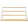4-Tier Wood & Acrylic Display Riser, Perfect For Toys, Dolls, Jewelry, Makeup, Perfume, And Cupcakes view 3