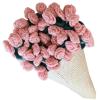zzpdnjt Crochet Flower Bouquet Blanket, Knitted Flowers Throw Blankets, Handmade Crocheted Cute Floral for Bedroom Living Room Decor, Mothers Day Wedding Birthday Gifts(Finished Blanket-Pink,43.3in) view 1