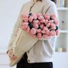 zzpdnjt Crochet Flower Bouquet Blanket, Knitted Flowers Throw Blankets, Handmade Crocheted Cute Floral for Bedroom Living Room Decor, Mothers Day Wedding Birthday Gifts(Finished Blanket-Pink,43.3in) view 2