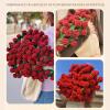 zzpdnjt Crochet Flower Bouquet Blanket, Knitted Flowers Throw Blankets, Handmade Crocheted Cute Floral for Bedroom Living Room Decor, Mothers Day Wedding Birthday Gifts(Finished Blanket-Pink,43.3in) view 4