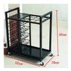 POLGDW Umbrella Rack Umbrella Stand with Drip Tray Umbrella Rack Drain Shelf Lobby Home Umbrella Shelf Office Storage Hanging Umbrella Holder Hotel (Color : Noir, Size : 50 * 28 * 60cm) view 2