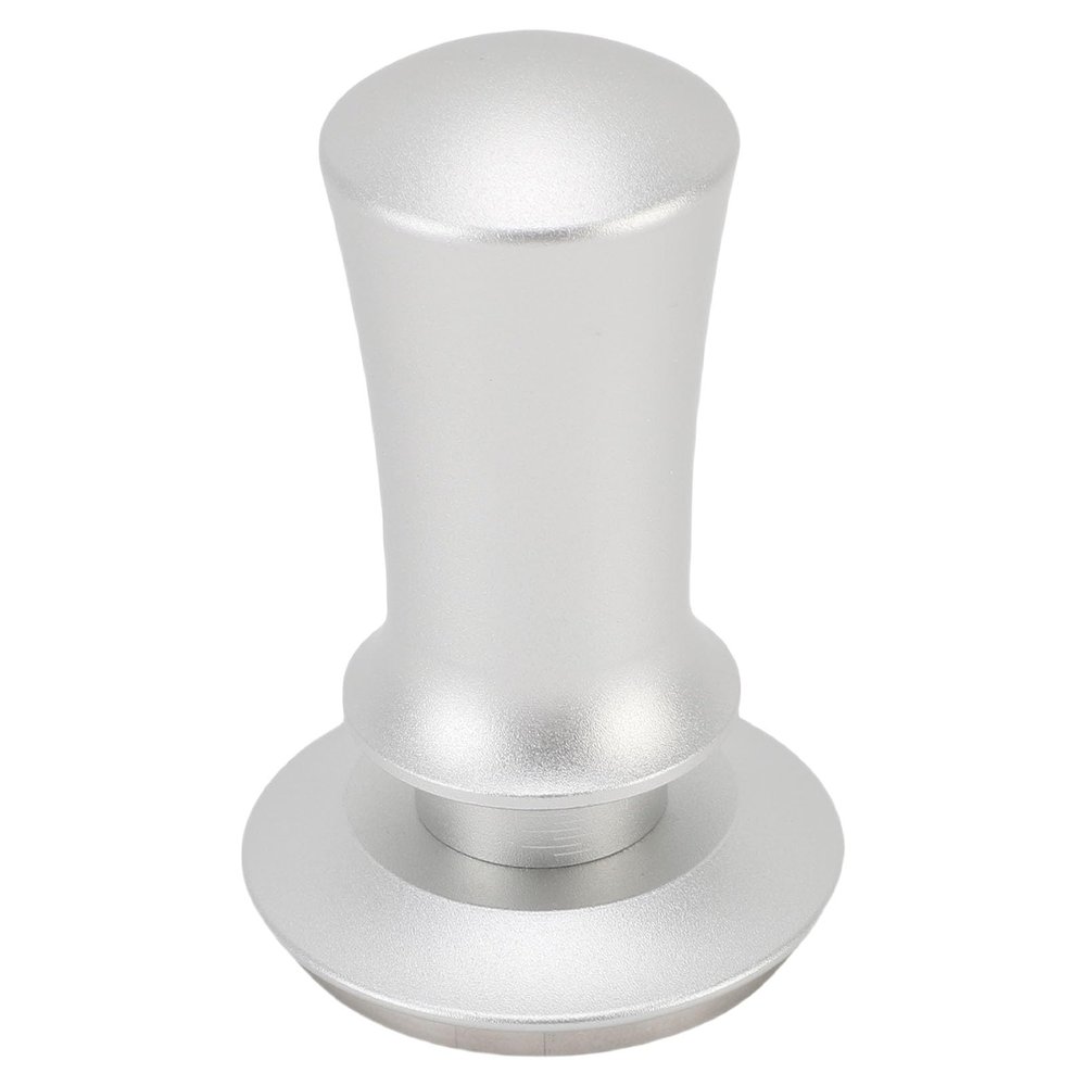51mm Coffee Tamper 304 Stainless Steel Automatic Calibrated Coffee Ground Tamper Tool with Scale for Cafe Home, Coffee Tamping Tool, Coffee Tamp Tool, Coffee Tamper (Silver)