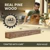 Adorwood Handmade Fireplace Mantel Shelf 60", Rustic Wood Mantles for Over Fireplace, Wall Mounted Floating Mantel Shelves for Living Room Decor (Light Rustic, 60Lx6Hx8D) view 2