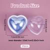 OLYCRAFT 24Pcs Heart Dome 2.7x2.8x1 Inch Clear Plastic Domes Candy Holder Shaker Domes Transparent Plastic Dimensional Dome Packing Covers for Shaker Card Making Paper Crafting DIY Present Box view 2