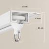 Adhesive Curtain Track System Ceiling Curtains Rail Silent Aluminum Curtain Rod for Living Room Bedroom Shower Divider, Privacy(White,4.0 m-13.1') view 4