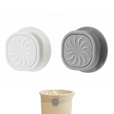 2PCS Waste Bin Rotating Fixed Clip Garbage Bag Side Button Waste Basket Fixation Trash Bag Non-Dirty Hand Holder Storage Tool,Suitable for kitchen clip rubber bands