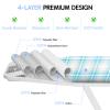 BNDX 18"x49" Ironing Board Cover for Laundromats Aqua Plaid Pattern, Thick Padding with Bongee Cord & Dual Buckles, Stain & Scorch Resistant, Easy Fit view 2