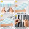 BNDX 18"x49" Ironing Board Cover for Laundromats Aqua Plaid Pattern, Thick Padding with Bongee Cord & Dual Buckles, Stain & Scorch Resistant, Easy Fit view 4