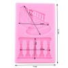 3D Craft Staircase Railing Silicone Molds Cake Border DIY Cake Decorating Tools Clay Candy Chocolate Gum Paste Molds view 2