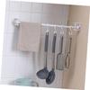 Garneck 2Pcs Rotatable Curtain Rod Holders, White Plastic Pole Brackets view 3