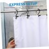 SAFIGLE 12pcs Shower Curtain Hooks Curtain Holdbacks for Bathroom Kitchen and Bedroom Sturdy Material Convenient to Use Built view 3
