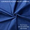 2 Pack 18x18 Pillow Cover Velvet Pillow Covers, Square Throw Pillow Covers for Living Room Decorations Throw Pillow Case, Throw Pillow Cover Cushion Cover for Sofa Bedroom Car, Navy Blue Velvet view 2