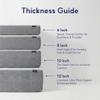LIFEMENT Twin Mattress for Kids, 6 Inch Twin Bed Mattress, Basic Graphite Cooling Memory Foam Mattress in a Box, Pressure Relief with Medium Firm Support, CertiPUR-US Certified, 75''L x 39''W view 4