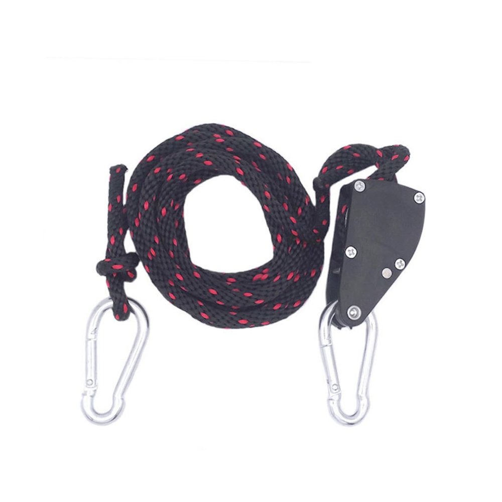 ifundom 2pcs LED Plant Hanger Pulley Rope Hooks Adjustable Hanging System for Grow Lights Sturdy Plastic and Metal Construction for Indoor Gardening and Tent Lighting