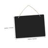 5 Piece Wooden Hanging Chalkboard Signs for Notes and Display view 3