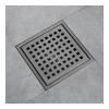 ShowerFloorDrainwithRemovableCoverMeshGrilleLongStainlessSteelFloorDrainBathroomWashingMachineWaterFloorDrain-12 view 1