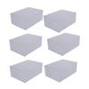 CAXUSD 6pcs Plastic Clamshell Shoe Storage Boxes for Sneakers view 1