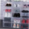CAXUSD 6pcs Plastic Clamshell Shoe Storage Boxes for Sneakers view 3