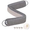 TORRAMI 38" Door Draft Stopper for Bottom of Doors, Seal Blocks Hot Air, Noise, Bugs, Keeps Cold AC in Window Gap Filler Draft Stoppers,Gray view 1
