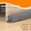 TORRAMI 38" Door Draft Stopper for Bottom of Doors, Seal Blocks Hot Air, Noise, Bugs, Keeps Cold AC in Window Gap Filler Draft Stoppers,Gray view 2