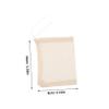 60pcs Cotton Drawstring Muslin Bags for Tea and Herb Straining view 2