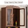 Topjia Altar Cabinet Household Worship Table,Buddha Niche Chinese Cabinet for God of Wealth,Meditation Prayer Tables,Simple Modern Buddhist Cabinets(52cm/20in, A) view 4