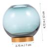 PRETYZOOM Clear Hydroponic Flower Vase with Simple Design Round Glass Planter for Home Decor Elegant Centerpiece for Plants for Office Living Room view 2