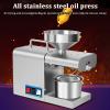RENJJPBO Cold, Hot Press Automatic Electric Oil Maker for Home Commercial, 820w Seeds Nuts Oil Expeller Press Mill, Stainless Steel view 2