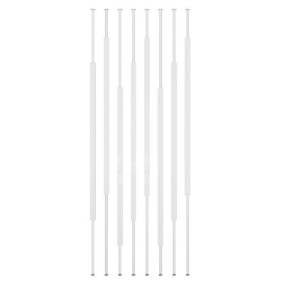 YUGXTH Wall Partition Column, 8 Pack Floor to Ceiling Wall Post Partitions, Room Separation Deviders Post, Privacy Screens Columnar, Versatile Space Separator, for Home Office(White,165cm/64.9in/5.41f