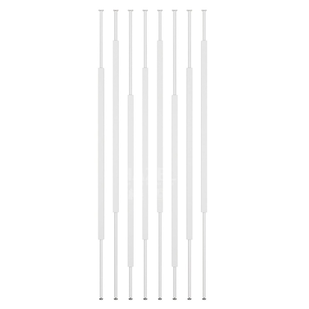 YUGXTH Wall Partition Column, 8 Pack Floor to Ceiling Wall Post Partitions, Room Separation Deviders Post, Privacy Screens Columnar, Versatile Space Separator, for Home Office(White,165cm/64.9in/5.41f
