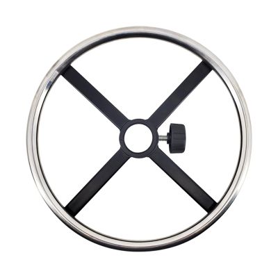 HomeLoft Basics Rotating Footrest Ring for Office Chairs, Spare Parts Made of Stainless Steel, Circle for Office Desk Chair, 35cm