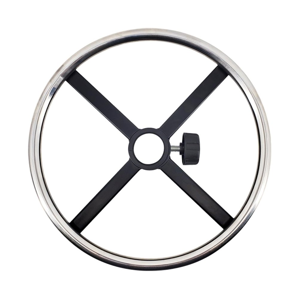 HomeLoft Basics Rotating Footrest Ring for Office Chairs, Spare Parts Made of Stainless Steel, Circle for Office Desk Chair, 35cm