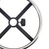 HomeLoft Basics Rotating Footrest Ring for Office Chairs, Spare Parts Made of Stainless Steel, Circle for Office Desk Chair, 35cm view 2