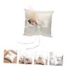 SOLUSTRE Satin Flower Ring Pillow Holder for Wedding Ceremony Elegant Bridal Ring Cushion for Rings Romantic Decoration for Engagements and Weddings Portable Design view 2