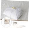 SOLUSTRE Satin Flower Ring Pillow Holder for Wedding Ceremony Elegant Bridal Ring Cushion for Rings Romantic Decoration for Engagements and Weddings Portable Design view 4