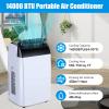 14000 BTU Portable Air Conditioners with Remote Control, 3-in-1 Free Standing Cooling AC Unit with Fan & Dehumidifier, Cools Room up 750 Sq. Ft, 24H Timer, Window Mount Exhaust Kit view 2
