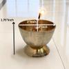 Brass Akhand Diya 2 Inch 80g Traditional Oil Lamp for Puja, Aarti & Temple Use, Long Burning Jyot, Hindu Religious Diya for Home Mandir, Festival Decor & Spiritual Lighting view 4