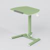 Foldable Bed Table Tray for Eating and Laptop Adjustable Height Bed Tray Table with Wheels Reversible Bed Side Tables for Home and Office Load Capacity 30kg(Green) view 1