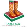HAKIDZEL 1pc Wooden Gingerbread Nutcracker Decoration for Xmas Party Scene Christmas Ornament Festive Gingerbread Man Decor for Home Office and Holiday Celebrations view 4
