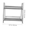 SOLUSTRE Double-Layer Iron Spice Rack for Kitchen Countertop Seasoning Bottle Holder Organizer Sturdy Kitchen Storage Solution for Home Cooks and Chefs view 2