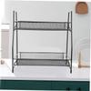 SOLUSTRE Double-Layer Iron Spice Rack for Kitchen Countertop Seasoning Bottle Holder Organizer Sturdy Kitchen Storage Solution for Home Cooks and Chefs view 4